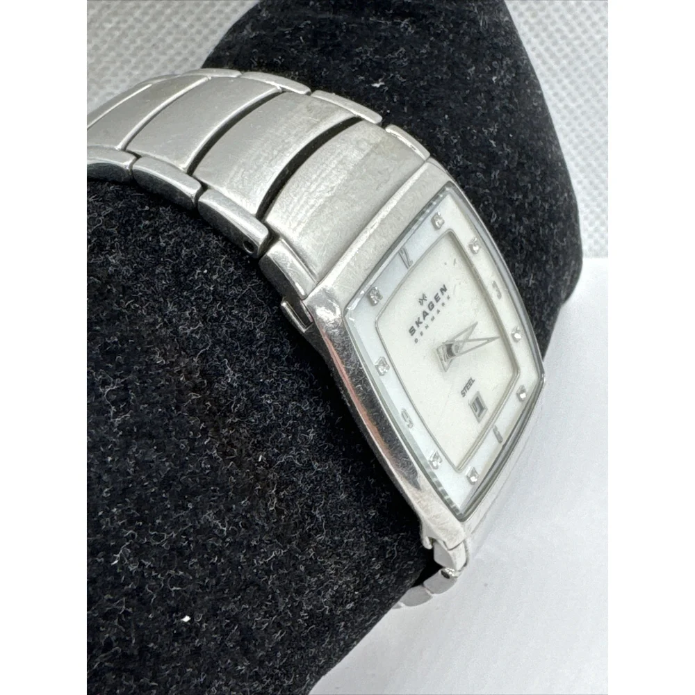 Skagen 380SSX Women's Silver Stainless Steel Analog Dial Quartz Watch AEA278